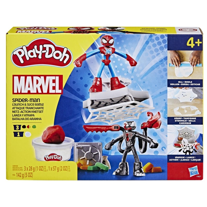 Play-Doh Marvel Spider-Man Launch & Slice lekset i gruppen LEKSAKER, BARN- & BABYPRODUKTER / Leksaker / Leklera, leksand och tillbehör hos TP E-commerce Nordic AB (C83517)