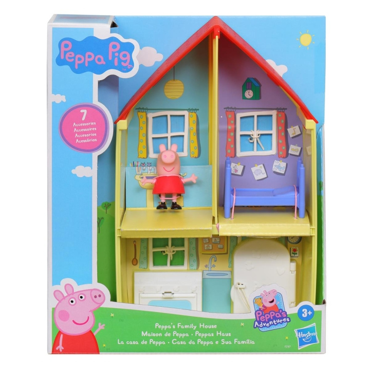 Hasbro Peppa Pig Peppa\'s Family House Lekredskap i gruppen LEKSAKER, BARN- & BABYPRODUKTER / Leksaker / Dockor & Tillbehör hos TP E-commerce Nordic AB (C83520)