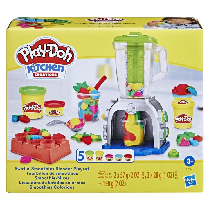 Play-Doh Kitchen Creations lekset Swirlin Smoothies Blender i gruppen LEKSAKER, BARN- & BABYPRODUKTER / Leksaker / Pyssel hos TP E-commerce Nordic AB (C83543)