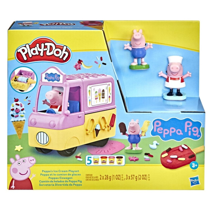 Play-Doh Peppa Pig lekset Peppa\'s Ice Cream lekset i gruppen LEKSAKER, BARN- & BABYPRODUKTER / Leksaker / Leklera, leksand och tillbehör hos TP E-commerce Nordic AB (C83547)