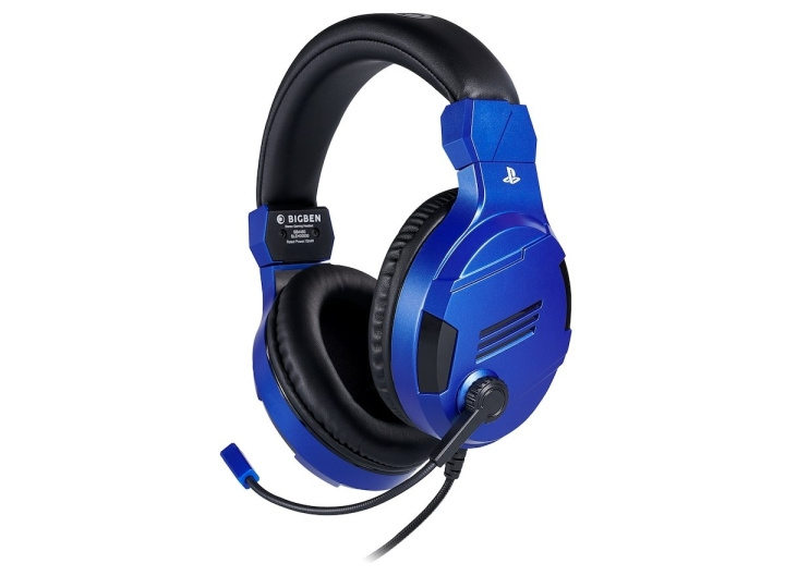 BigBen Interactive PS4 Gaming Headset V3 - Blå - Headset - Sony i gruppen HEMELEKTRONIK / Spelkonsoler & Tillbehör / Sony PlayStation 4 hos TP E-commerce Nordic AB (C83611)