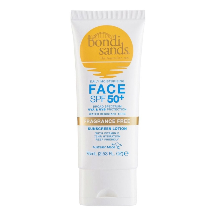 Bondi Sands SPF 50+ doftfri solskyddslotion för ansiktet 75 ml i gruppen SKÖNHET & HÄLSA / Hudvård / Solskydd & Tanning / Solskydd hos TP E-commerce Nordic AB (C83648)