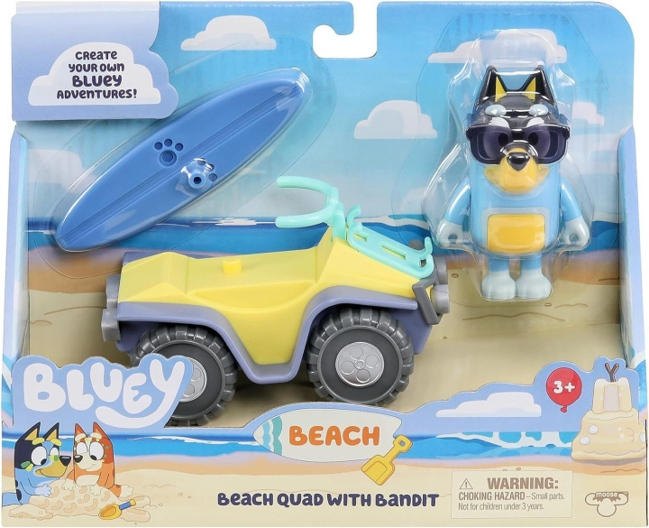 BLUEY Figur och fordon - Beach Quad ( 90183 ) i gruppen LEKSAKER, BARN- & BABYPRODUKTER / Leksaker / Leksaksbilar & andra fordon hos TP E-commerce Nordic AB (C83655)