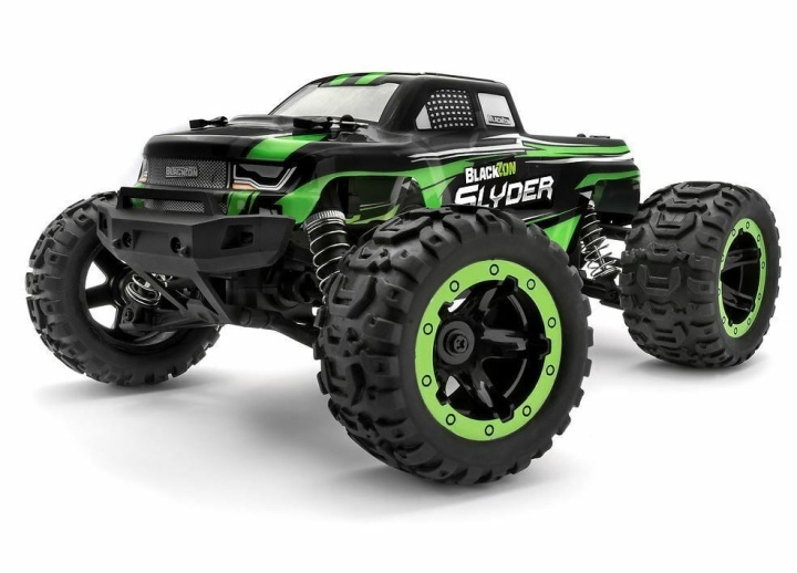 Blackzon Slyder MT 1/16 4WD elektrisk monstertruck - grön (540100) i gruppen LEKSAKER, BARN- & BABYPRODUKTER / Radiostyrt / Radiostyrda bilar hos TP E-commerce Nordic AB (C83662)