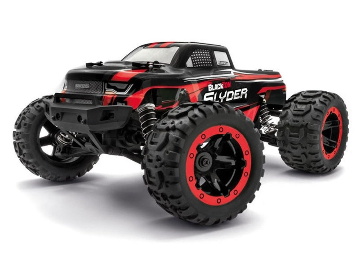 Blackzon Slyder MT 1/16 4WD Elektrisk Monstertruck - Röd (540098) i gruppen LEKSAKER, BARN- & BABYPRODUKTER / Radiostyrt / Radiostyrda bilar hos TP E-commerce Nordic AB (C83667)