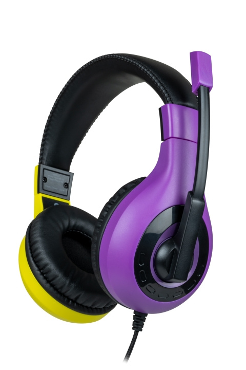 Bigben Interaktivt stereo-headset för spel V1 - lila + gult (Switch) i gruppen HEMELEKTRONIK / Spelkonsoler & Tillbehör / Nintendo Switch / Tillbehör hos TP E-commerce Nordic AB (C83713)