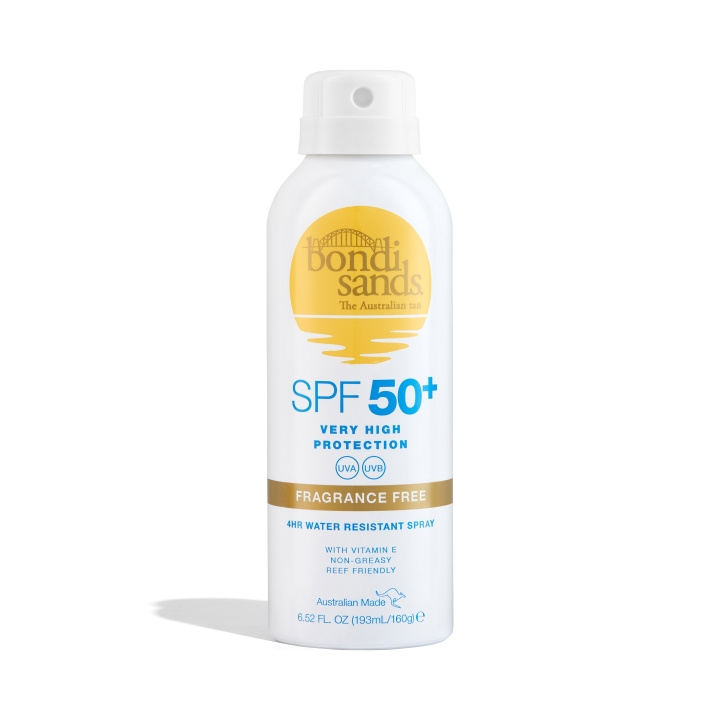 Bondi Sands SPF 50+ doftfri solskyddsspray 160 g i gruppen SKÖNHET & HÄLSA / Hudvård / Solskydd & Tanning / Solskydd hos TP E-commerce Nordic AB (C83718)