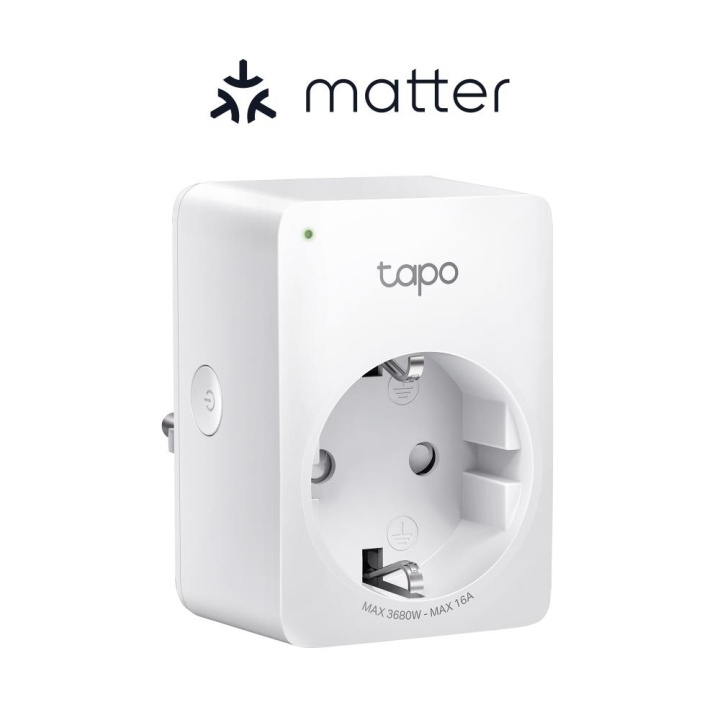 TP-Link Tapo Mini Smart Wi-Fi-kontakt, energiövervakning, Matter /Tapo P110M i gruppen HEM, HUSHÅLL & TRÄDGÅRD / Smarta hem / Smarta hem-system hos TP E-commerce Nordic AB (C83812)