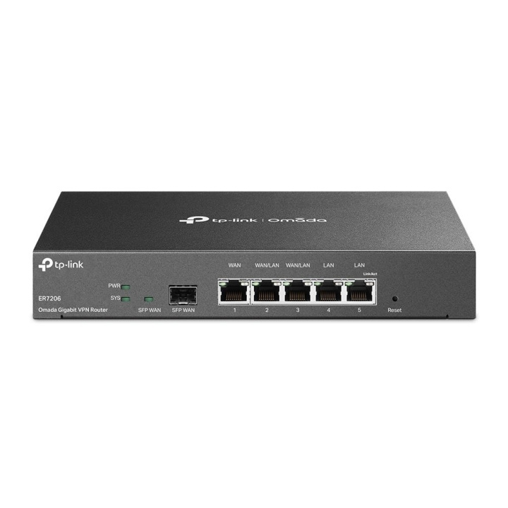 TP-Link SafeStream Omada Gigabit VPN Router /ER7206 (TL-ER7206) i gruppen DATORER & KRINGUTRUSTNING / Nätverk / Routrar hos TP E-commerce Nordic AB (C83835)