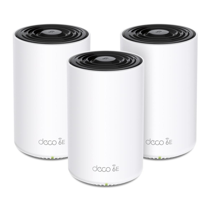 TP-Link Deco XE75 (3-pack) Wi-Fi 6E AXE5400 Wi-Fi-system med nät för hela hemmet i gruppen DATORER & KRINGUTRUSTNING / Nätverk / WiFi Extenders hos TP E-commerce Nordic AB (C83860)