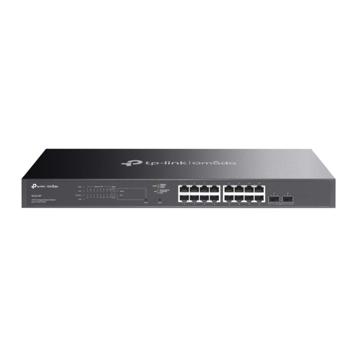 TP-Link JetStream 18-portars Gigabit Smart Switch med 16-portars PoE+ i gruppen DATORER & KRINGUTRUSTNING / Nätverk / Switchar hos TP E-commerce Nordic AB (C83886)