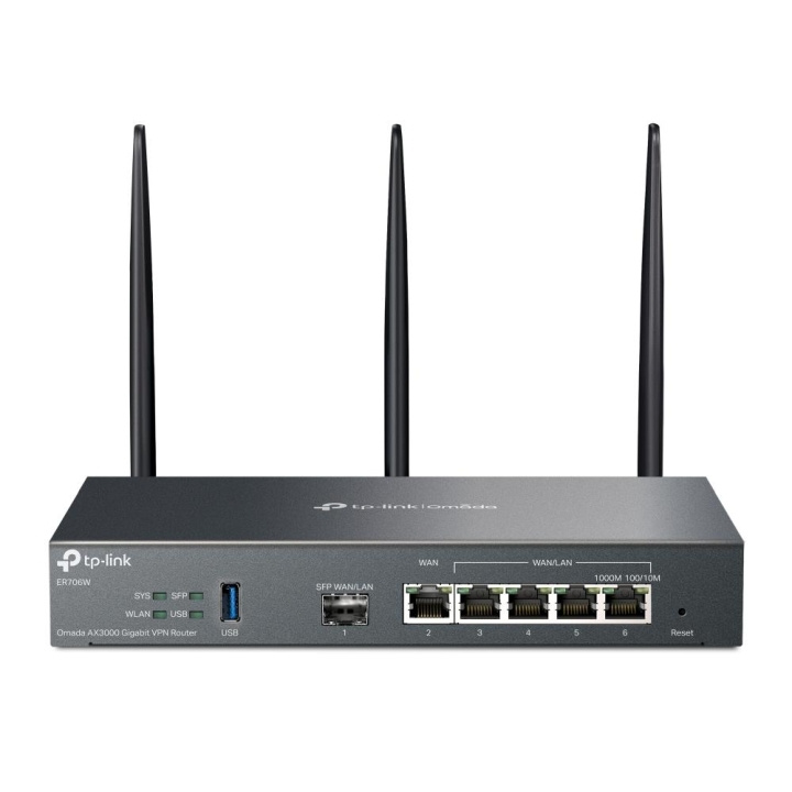 TP-Link AX3000 Omada Gigabit VPN Router /ER706W i gruppen DATORER & KRINGUTRUSTNING / Nätverk / Routrar hos TP E-commerce Nordic AB (C83905)