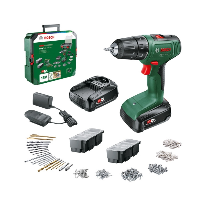 Bosch EasyDrill 18V-40 + SystemBox ( 2 x batteri och laddare ingår ) i gruppen HEM, HUSHÅLL & TRÄDGÅRD / Verktyg / Borrmaskiner hos TP E-commerce Nordic AB (C84060)