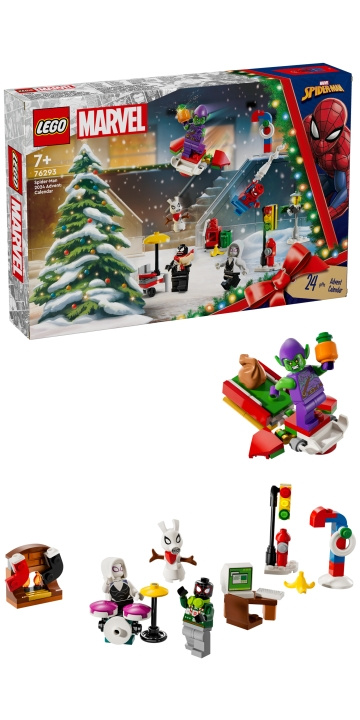 LEGO Marvel - Spider-Man 2024 Adventskalender (76293) i gruppen LEKSAKER, BARN- & BABYPRODUKTER / Leksaker / Adventskalendrar hos TP E-commerce Nordic AB (C84143)