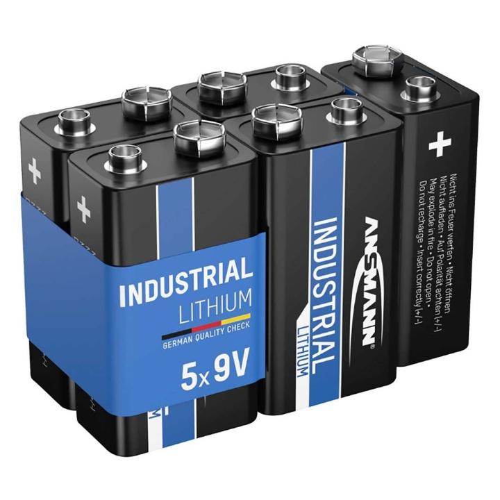 Ansmann 9V Industriellt litiumbatteri 5-pack i gruppen HEMELEKTRONIK / Batterier & Laddare / Batterier hos TP E-commerce Nordic AB (C84264)