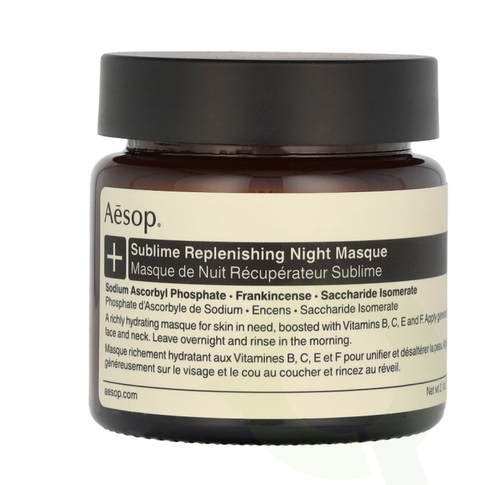 AESOP Sublime Replenishing Night Masque 60 ml i gruppen SKÖNHET & HÄLSA / Hudvård / Ansiktsvård / Masker hos TP E-commerce Nordic AB (C84486)