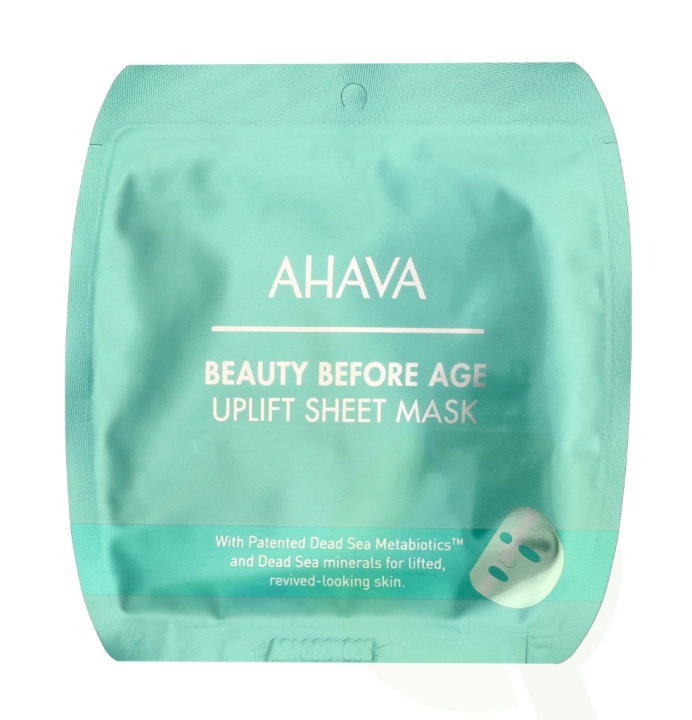 Ahava Beauty Before Age Uplift Sheet Mask 102 g 6x17g i gruppen SKÖNHET & HÄLSA / Hudvård / Ansiktsvård / Masker hos TP E-commerce Nordic AB (C84493)