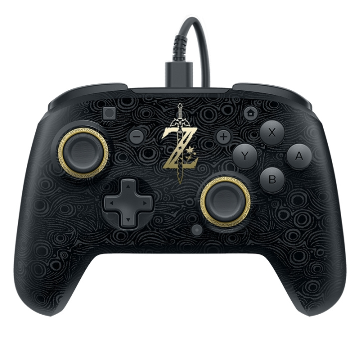 PDP Gaming Switch Breath of Wild Faceoff Deluxe kabelansluten Pro Controller i gruppen HEMELEKTRONIK / Spelkonsoler & Tillbehör / Nintendo Switch / Tillbehör hos TP E-commerce Nordic AB (C84568)