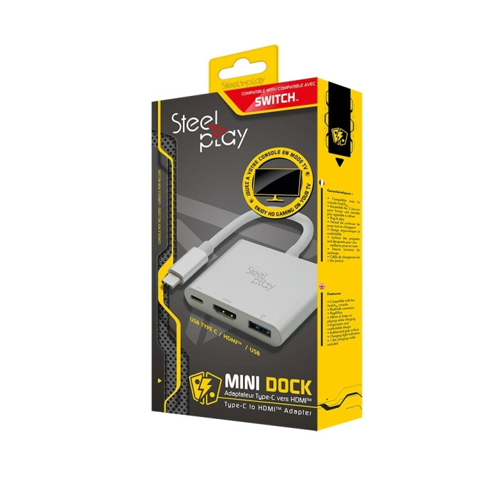 Steelplay Mini Dock - USB-C/HDMI-adapter (Switch/Mac) i gruppen HEMELEKTRONIK / Spelkonsoler & Tillbehör / Nintendo Switch / Tillbehör hos TP E-commerce Nordic AB (C84570)