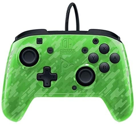 PDP Gaming Face-off Deluxe Switch Controller + Audio Camo Grön i gruppen HEMELEKTRONIK / Spelkonsoler & Tillbehör / Nintendo Switch / Tillbehör hos TP E-commerce Nordic AB (C84599)