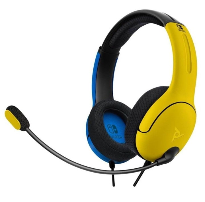 PDP Gaming Nintendo Switch trådbundet headset LVL40 gult/blått i gruppen HEMELEKTRONIK / Spelkonsoler & Tillbehör / Nintendo Switch / Tillbehör hos TP E-commerce Nordic AB (C84600)