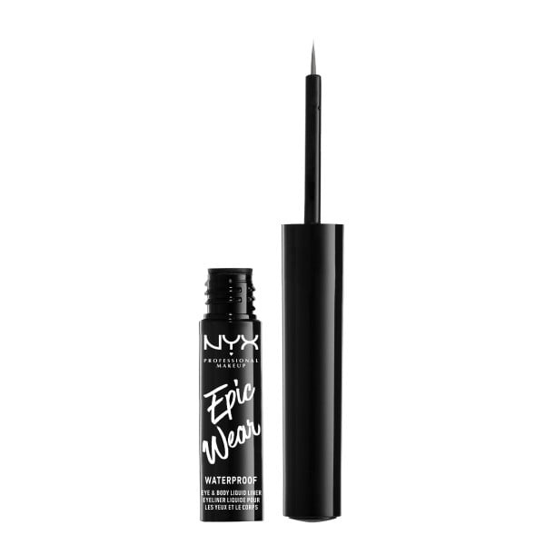 NYX Professional Makeup Epic Wear Metallisk flytande liner - Gunmetal i gruppen SKÖNHET & HÄLSA / Makeup / Ögon & Ögonbryn / Eyeliner / Kajal hos TP E-commerce Nordic AB (C84613)