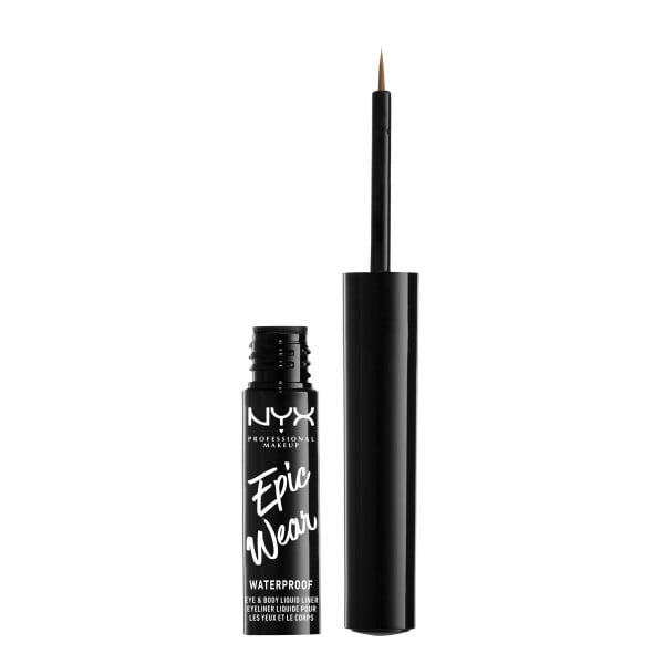 NYX Professional Makeup Epic Wear Metallisk Flytande Liner - Brun Metall i gruppen SKÖNHET & HÄLSA / Makeup / Ögon & Ögonbryn / Eyeliner / Kajal hos TP E-commerce Nordic AB (C84614)