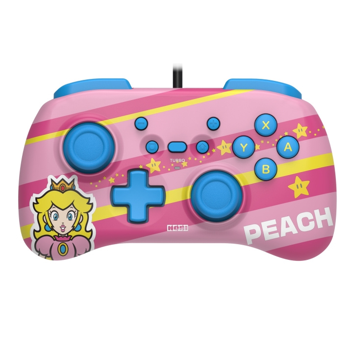 Hori Horipad Mini Super Mario Series Peach i gruppen HEMELEKTRONIK / Spelkonsoler & Tillbehör / Nintendo Switch / Tillbehör hos TP E-commerce Nordic AB (C84617)