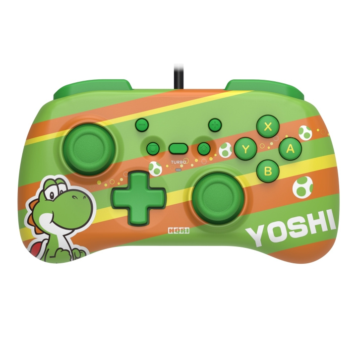 Hori Horipad Mini Super Mario Series Yoshi i gruppen HEMELEKTRONIK / Spelkonsoler & Tillbehör / Nintendo Switch / Tillbehör hos TP E-commerce Nordic AB (C84618)