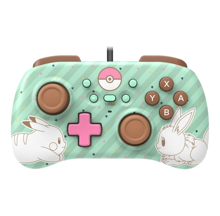 Hori Switch PAD Mini - Pokémon: Pikachu & Eevee i gruppen HEMELEKTRONIK / Spelkonsoler & Tillbehör / Nintendo Switch / Tillbehör hos TP E-commerce Nordic AB (C84632)