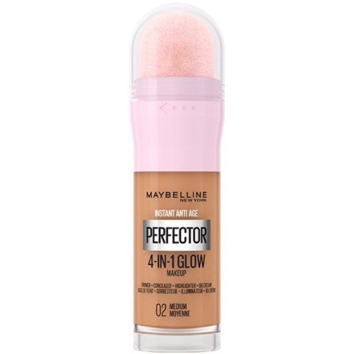 Maybelline Instant Perfector 4-in-1 Glow Makeup 02 Medium i gruppen SKÖNHET & HÄLSA / Makeup / Basmakeup / Foundation hos TP E-commerce Nordic AB (C84692)