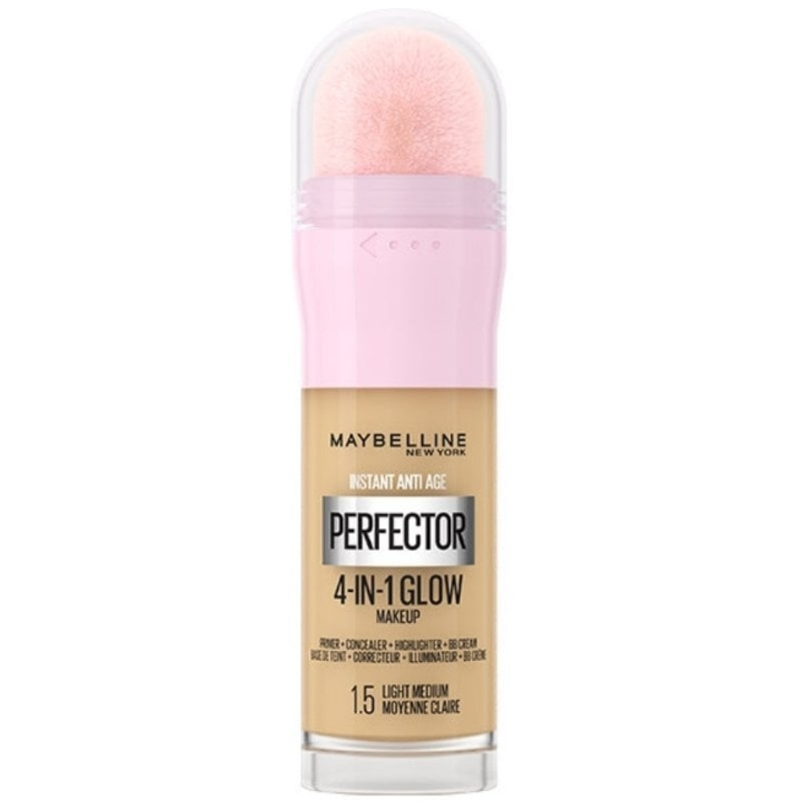 Maybelline Instant Perfector 4-in-1 Glow Makeup 1.5 Ljus Medium i gruppen SKÖNHET & HÄLSA / Makeup / Basmakeup / Foundation hos TP E-commerce Nordic AB (C84696)