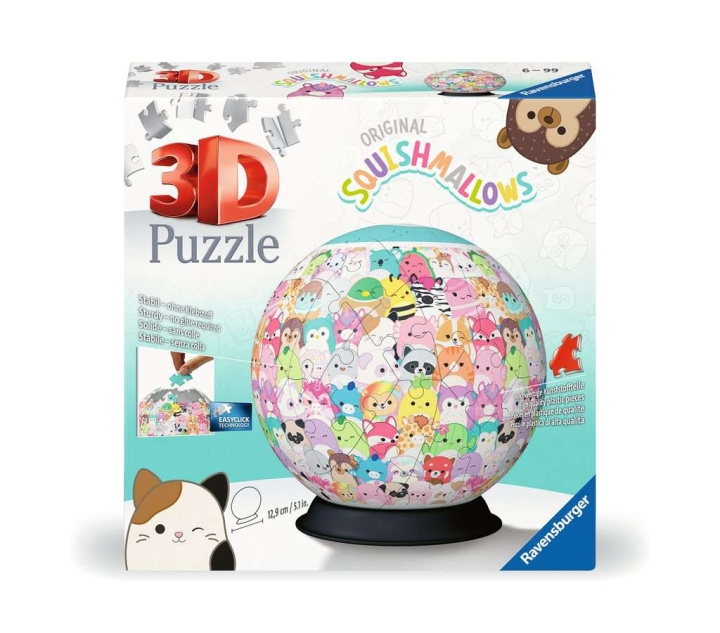 Ravensburger Pussel Squishmallows 3D Ball 72p i gruppen LEKSAKER, BARN- & BABYPRODUKTER / Leksaker / Barnpussel hos TP E-commerce Nordic AB (C84794)