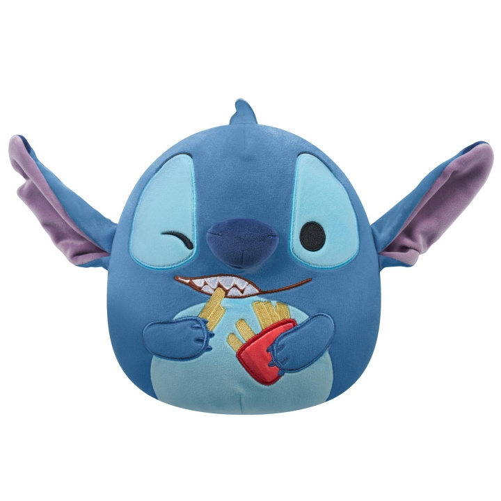 Squishmallows 20 cm Disney Stitch med pommes frites i handen (219363) i gruppen LEKSAKER, BARN- & BABYPRODUKTER / Babyleksaker / Gosedjur hos TP E-commerce Nordic AB (C84845)