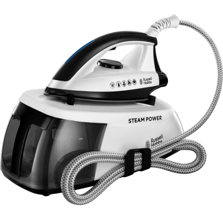 Russell Hobbs Steam Power strykjärn med generator - svart i gruppen HEM, HUSHÅLL & TRÄDGÅRD / Klädvård / Ångstationer hos TP E-commerce Nordic AB (C84888)