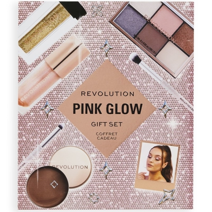 Makeup Revolution Pink Glow Get The Look Gift Set i gruppen SKÖNHET & HÄLSA / Presentkit / Presentkit För Henne hos TP E-commerce Nordic AB (C84937)