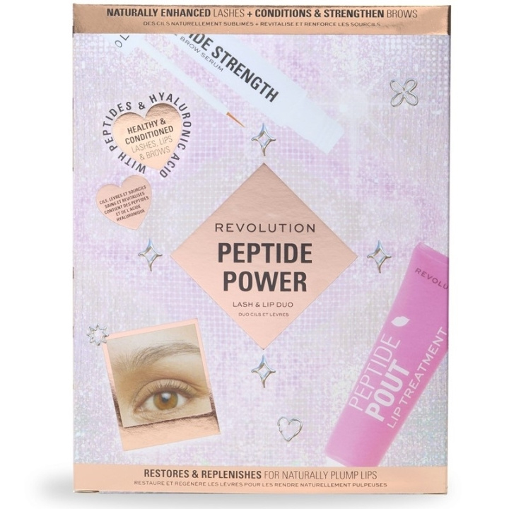 Makeup Revolution Peptide Power Lash and Lip Duo Gift Set i gruppen SKÖNHET & HÄLSA / Presentkit / Presentkit För Henne hos TP E-commerce Nordic AB (C84939)