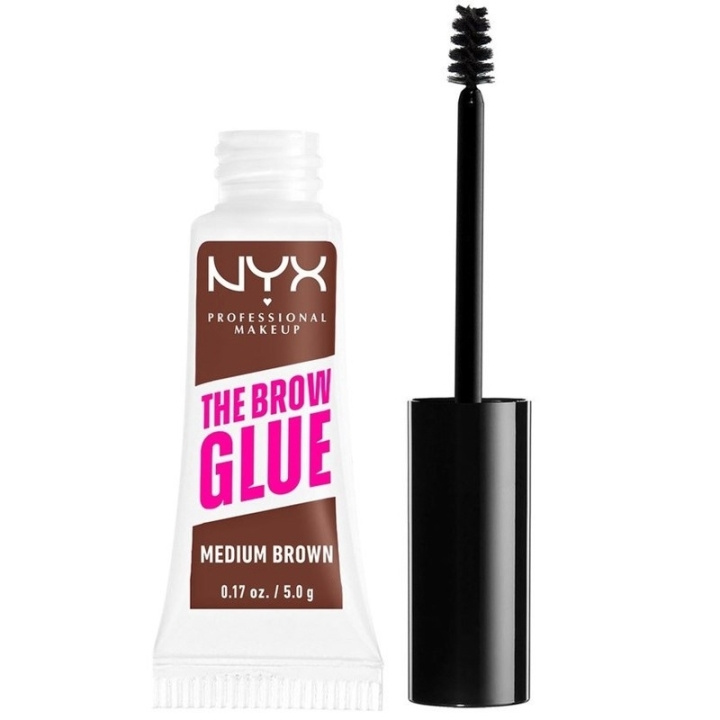 NYX PROF. MAKEUP The Brow Glue Instant Brow Styler 03 Medium Brown i gruppen SKÖNHET & HÄLSA / Makeup / Ögon & Ögonbryn / Mascara hos TP E-commerce Nordic AB (C84948)