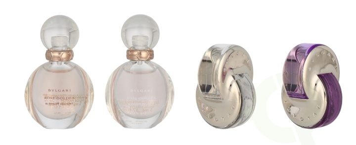 Bvlgari Femme Miniatures Collection 20 ml Rose Goldea Blossom Delight Edp 5ml/Rose Goldea Blossom Delight Edt 5ml/Omnia Crystalline Edt 5ml/Omnia Amethyste Edt 5ml i gruppen SKÖNHET & HÄLSA / Doft & Parfym / Parfym / Parfym för henne hos TP E-commerce Nordic AB (C84992)