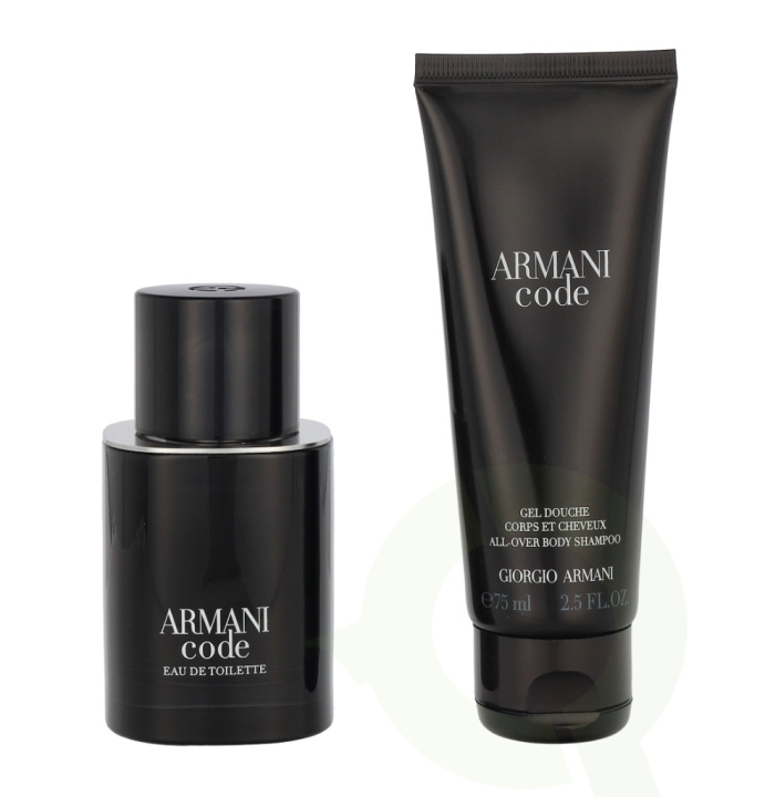 Armani Code Pour Homme Giftset 125 ml Edt Spray 50ml/All Over Body Shampoo 75 ml i gruppen SKÖNHET & HÄLSA / Presentkit / Presentkit För Honom hos TP E-commerce Nordic AB (C85120)