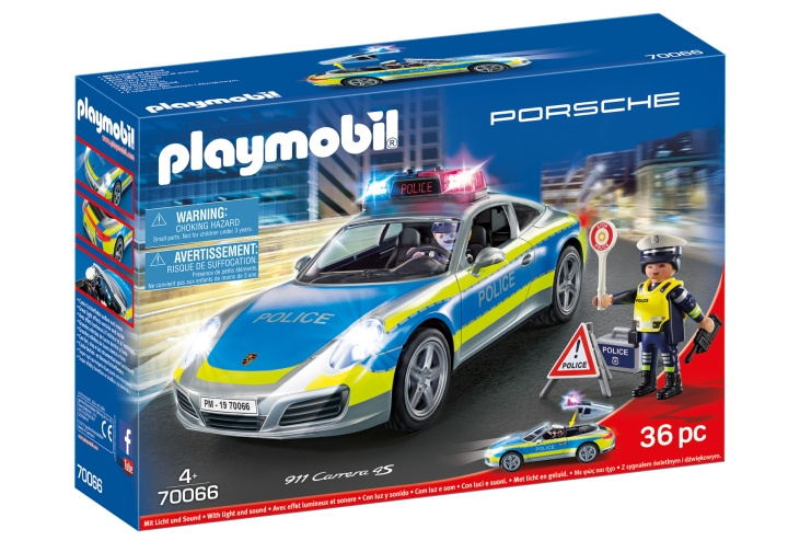 Playmobil Porsche 911 Carrera 4S Polis - Vit (70066) i gruppen LEKSAKER, BARN- & BABYPRODUKTER / Leksaker / Övriga leksaker hos TP E-commerce Nordic AB (C85174)