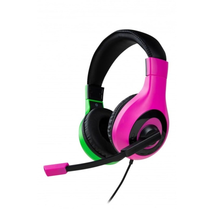 NACON Stereo Gaming Headset V1 - Rosa/Grön i gruppen DATORER & KRINGUTRUSTNING / Gaming / Headset hos TP E-commerce Nordic AB (C85363)