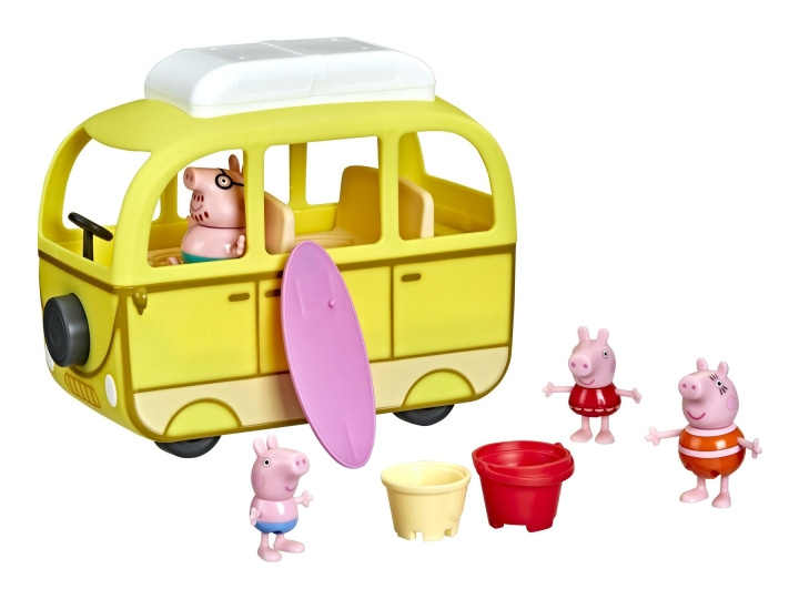 Peppa Pig Husbil med strand (F3632) i gruppen LEKSAKER, BARN- & BABYPRODUKTER / Leksaker / Figurer & Miniatyrer hos TP E-commerce Nordic AB (C85420)