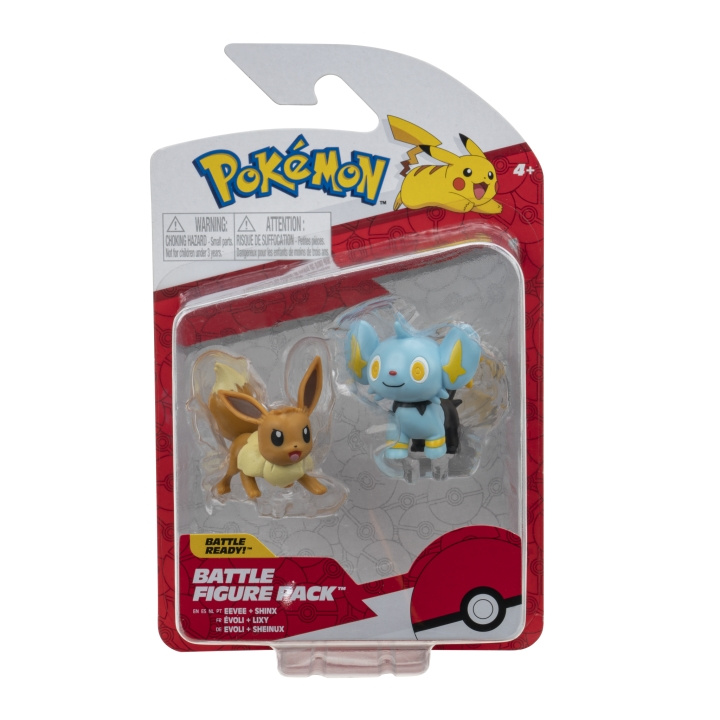 Pokémon Battle Figure Pack - Shinx & Eevee (PKW2647) i gruppen LEKSAKER, BARN- & BABYPRODUKTER / Leksaker / Figurer, Miniatyrer & tillbehör hos TP E-commerce Nordic AB (C85440)