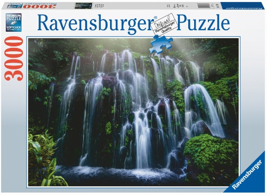 Ravensburger Vattenfall Retreat Bali 3000p (10217116) i gruppen SPORT, FRITID & HOBBY / Hobby / Pussel hos TP E-commerce Nordic AB (C85452)