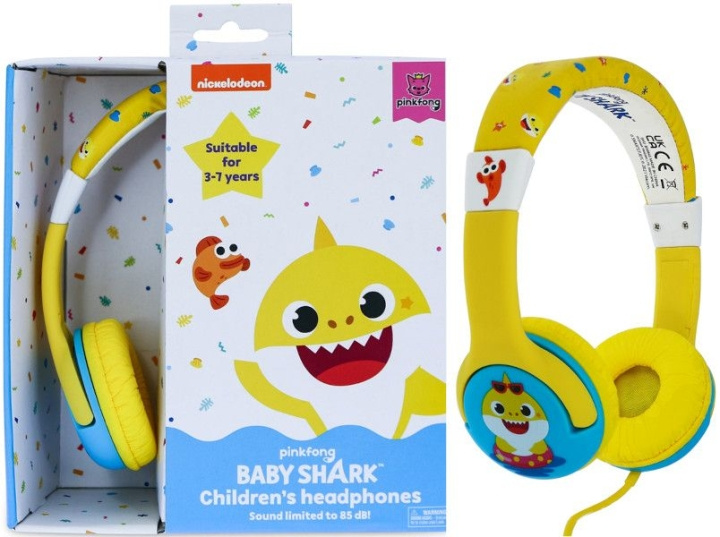 OTL Junior hörlurar - Baby Shark Holiday (BS0845) i gruppen HEMELEKTRONIK / Ljud & Bild / Hörlurar & Tillbehör / Hörlurar hos TP E-commerce Nordic AB (C85460)