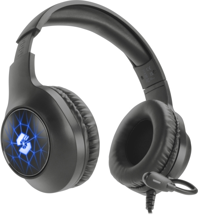 Speedlink VIRTAS Illuminated 7.1 Gaming Headset, svart i gruppen DATORER & KRINGUTRUSTNING / Gaming / Headset hos TP E-commerce Nordic AB (C85505)