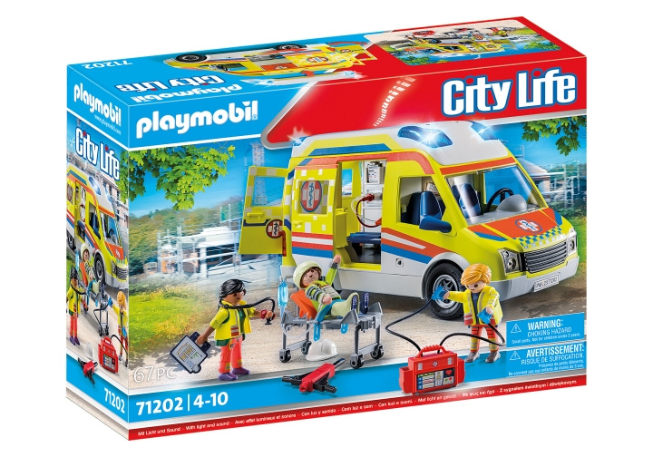 Playmobil Ambulans med ljus och ljud (71202) i gruppen LEKSAKER, BARN- & BABYPRODUKTER / Leksaker / Lekset hos TP E-commerce Nordic AB (C85554)