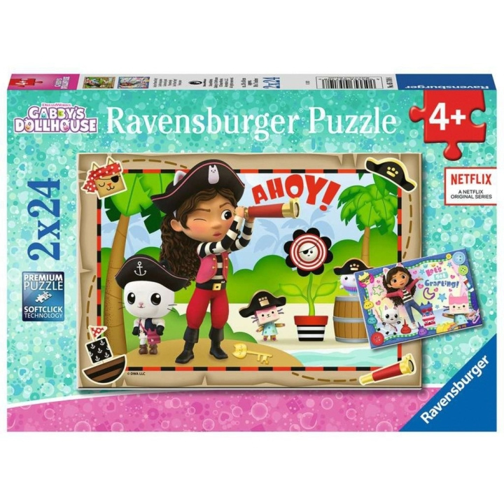 Ravensburger Gabby\'s Dollhouse 2x24p - (10105710) i gruppen LEKSAKER, BARN- & BABYPRODUKTER / Leksaker / Barnpussel hos TP E-commerce Nordic AB (C85705)