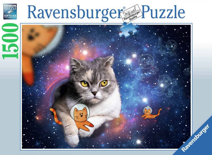 Ravensburger Cats In Space 1500p - (10217439) i gruppen LEKSAKER, BARN- & BABYPRODUKTER / Leksaker / Barnpussel hos TP E-commerce Nordic AB (C85713)